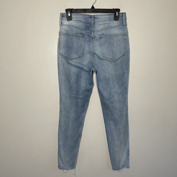 OLD NAVY Rockstar Jeans Womens 6 Distressed Skinny Raw Hem High Rise Stretch - Picture 6 of 11